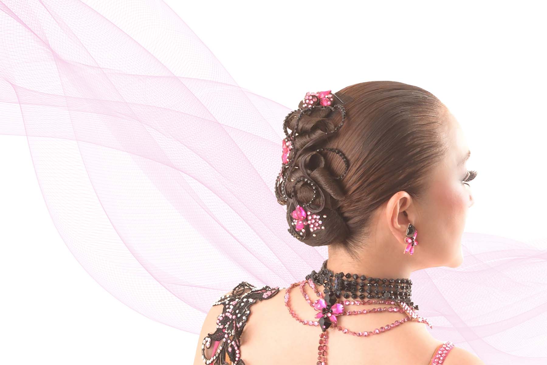 驚きの値段】 多美咲社交ダンスヘアーアクセサリー 髪飾り ヘアードレス ハイトップ型 DH001